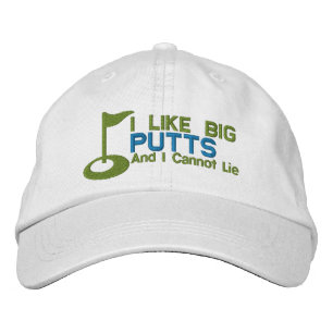 Golfer I Like Big Putts Embroidered Hat