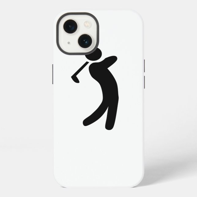 Golfer Icon iPhone Case (Back)