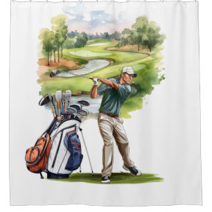Golfer is on golf course