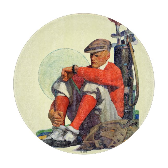 Golfer Kept Waiting Cutting Board (Front)