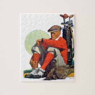 Golfer Kept Waiting Jigsaw Puzzle
