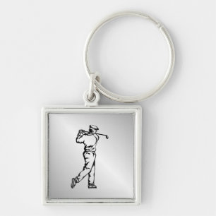 Golfer Keychain
