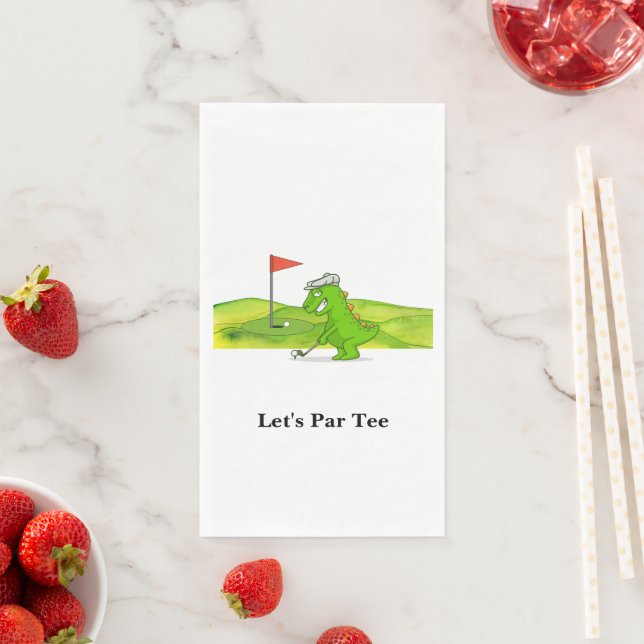 Golfer  Let's Par Tee for Party     Napkin (Insitu)