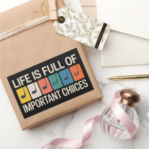 Golfer Life is Full of Important Choices Golf Sticker
