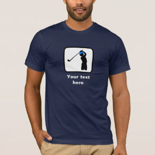 Golfer Logo -- Customizable (Dark) T-Shirt