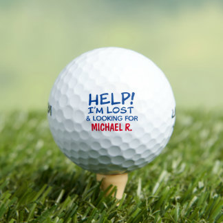 Golfer Lost Ball Funny with Name
