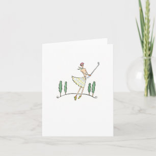 Golfer / Lulu Notes 4 x 5,6 carte de note