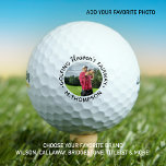 Golfer Memorial Golfing Heaven's Fairway Photo Golf Balls<br><div class="desc">Golfer Memorial Golf Balls. This unique golf lover memorial keepsake golf ball features your photo and Quote "Golfing Heaven's Fairway". Customize this golf memorial with favourite photo, and name. Perfect for celebration of life events, funeral favours and memorial services. COPYRIGHT © 2020 Judy Burrows, Black Dog Art - All Rights...</div>