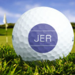 Golfer Monogrammed Initial Sports Periwinkle Blue Golf Balls<br><div class="desc">Custom monogrammed golf balls will prove that you got that hole in one. Choose between an impressive selection of brands including Wilson Ultra 500 Distance, Callaway Golf Warbird or Bridgestone e6 Golf Balls. Shop our integrated collection of coordinating colours and golf accessories. Custom personal monogrammed initials are added to a...</div>