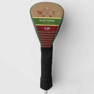 golfer name modern style golf head cover