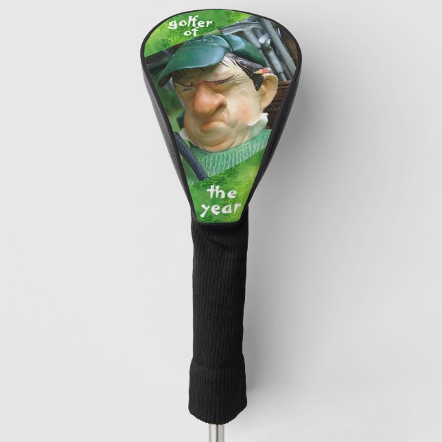 Golfer of the Year Driver Cover, White Golf Head C Golf Head Cover (Front)