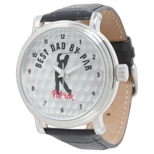 Golfer Personalized Golf Wristwatch