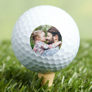 Golfer Personalized Simple Photo Golf Balls