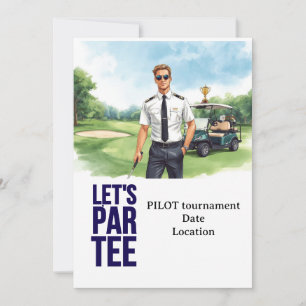 GOLFER Pilot Aviation Industry Golfer  Invitation