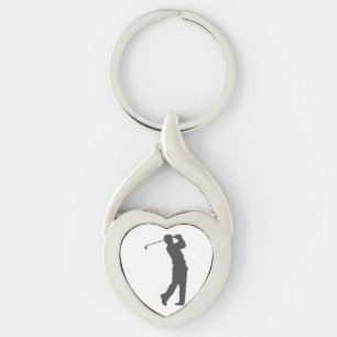 Golfer  player  silhouette keychain