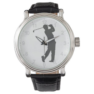 Golfer  player  silhouette watch