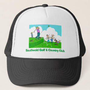 Golfer Plays Golf & Tees Off Badly. Trucker Hat