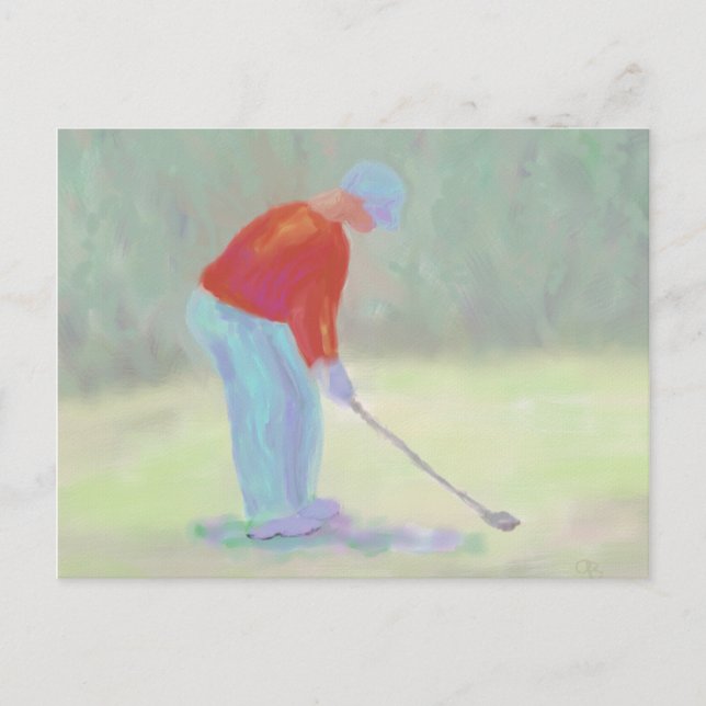 Golfer, Postcard (Front)