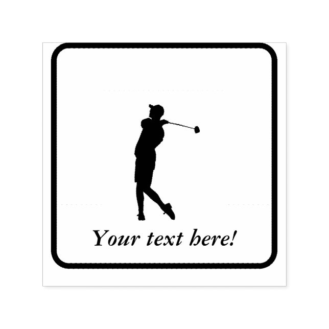 Golfer Self-inking Stamp (Design)