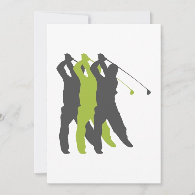 golfer silhouettes golf design (Front)