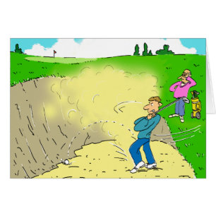 Golfer Stuck in a Bunker