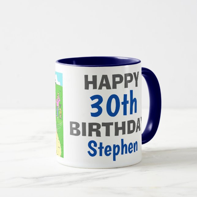 Golfer Stuck in a Bunker Mug (Front Right)