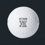 Golfer, The Myth , The Legend ,Funny  Golf Balls<br><div class="desc">Golfer,  The Myth ,  The Legend , Funny Golf Balls</div>
