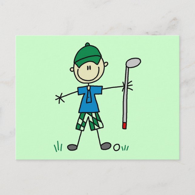Golfer Tshirts and Gifts Postcard (Front)