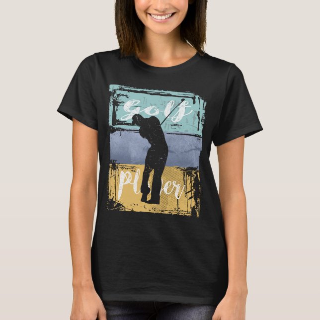 Golfer Vintage Retro Style Golf T-Shirt (Front)