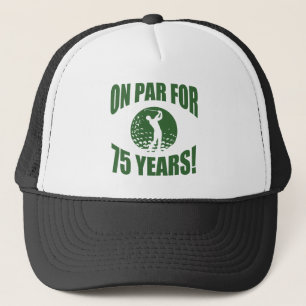 Golfer's 75th Birthday Trucker Hat