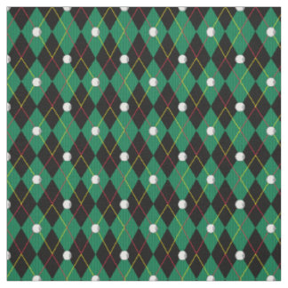 Golfers Argyle Print Fabric