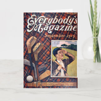 Golfer's Birthday Card