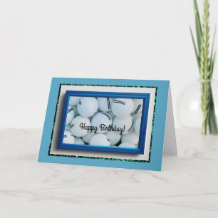 Golfer's Card, 5" x 7" Folded Birthday Card