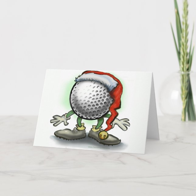 Golfer's Christmas Card (Front)