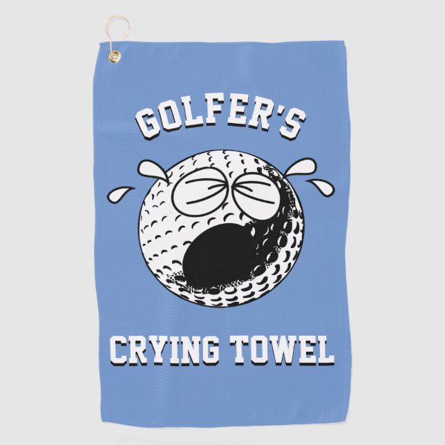 Golfers Crying Towel Personalize (Front)