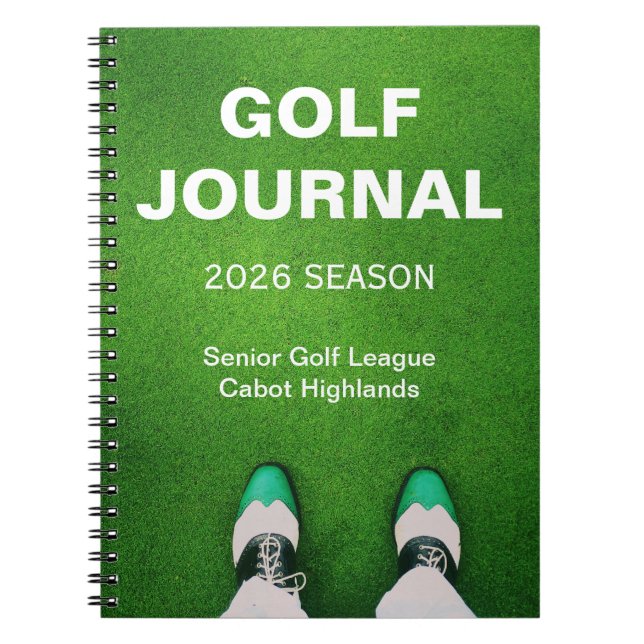Golfer's Customized Personal Golf Journal (Devant)