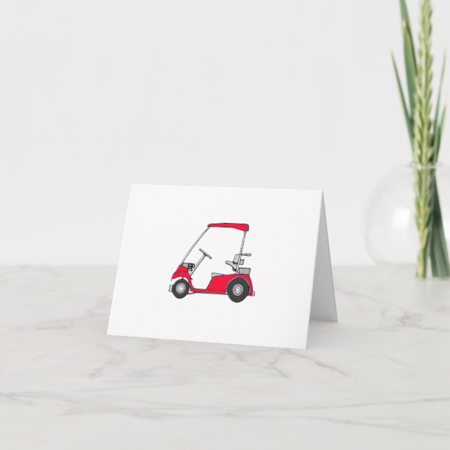 Golfer's Humourous Birthday Card (Front)