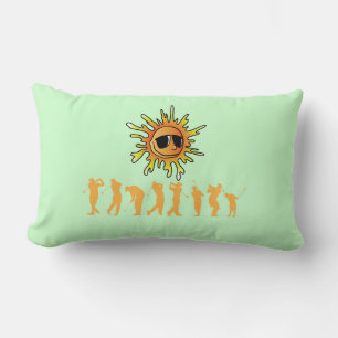 Golfers in hot sun lumbar pillow