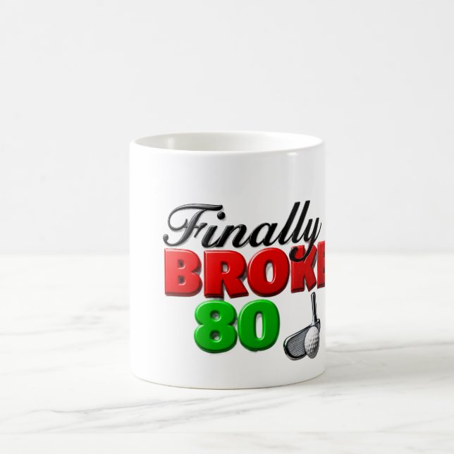 Golfers milestone golf score coffee mug (Center)