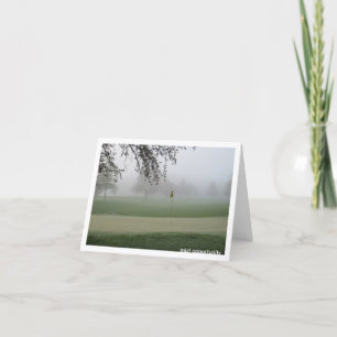 Golfers Mist Opportunity Notecard