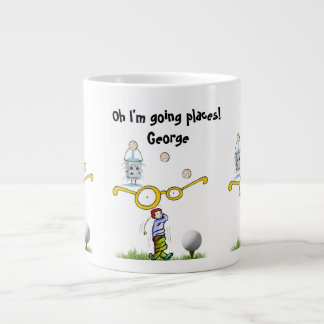 Golfers Mug, Oh I'm going places! Large Coffee Mug