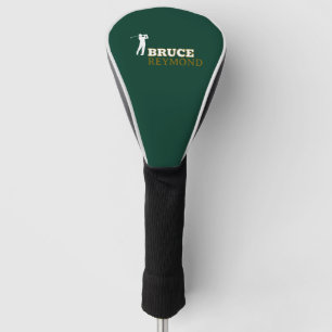 Golfers Name Mark Dark Green Golf Head Cover