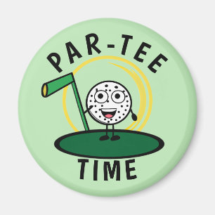 Golfers Par-Tee Time Magnet