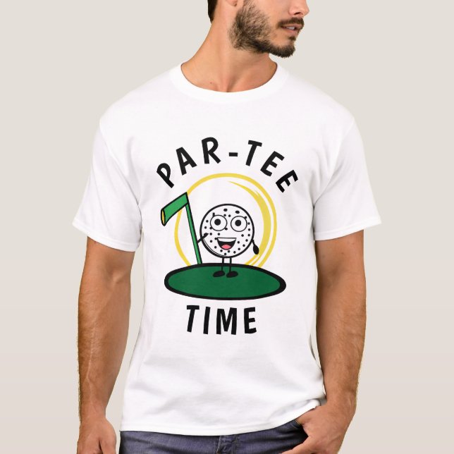 Golfers Par-Tee Time T-Shirt (Front)