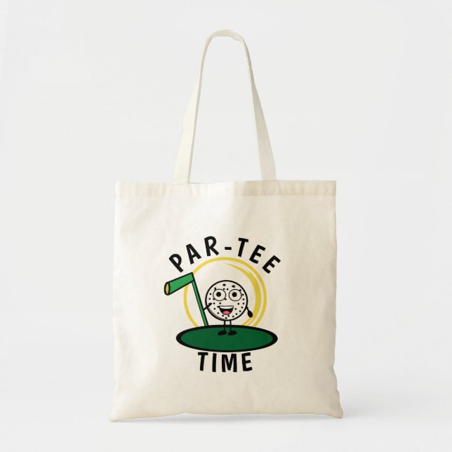 Golfers Par-Tee Time Tote Bag (Front)