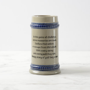  Golfer's thrill Beer Stein