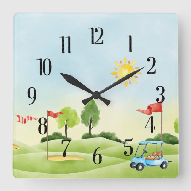Golfer's Wall Clock (Front)