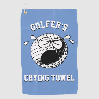 Golfeurs en train de pleurer Serviette Personnalis