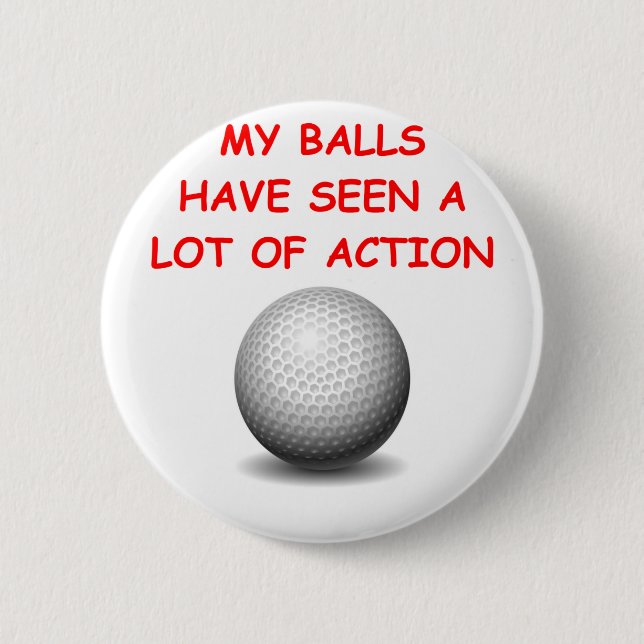 golfing 2 inch round button (Front)