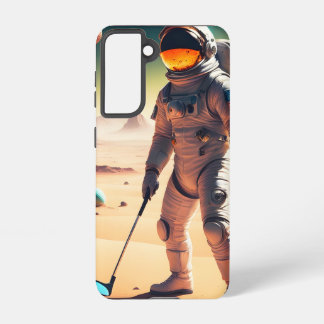 Golfing Astronaught Samsung Galaxy Case